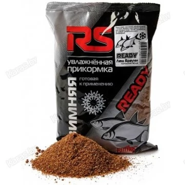 Прикормка увлажненная RS READY Лещ Брауни холодная вода (коричневая) 0.75 кг