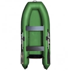 Надувная 2-местная ПВХ лодка RiverBoats RB-280 супер лайт П (зеленая)