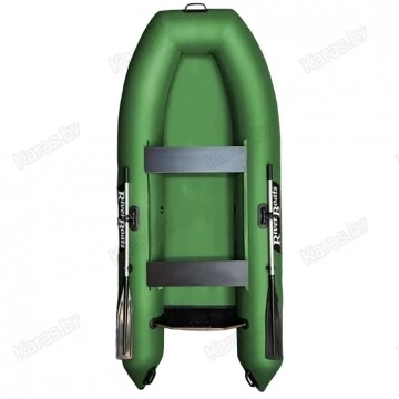 Надувная 2-местная ПВХ лодка RiverBoats RB-280 супер лайт П (зеленая)
