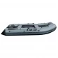 Надувная 4-местная ПВХ лодка RiverBoats RB-330 (серо-черная)
