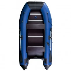 Надувная 4-местная ПВХ лодка RiverBoats RB-330 (сине-черная)