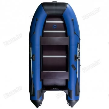 Надувная 4-местная ПВХ лодка RiverBoats RB-330 (сине-черная)