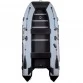 Надувная 7-местная ПВХ лодка RiverBoats RB-390 (серо-черная)