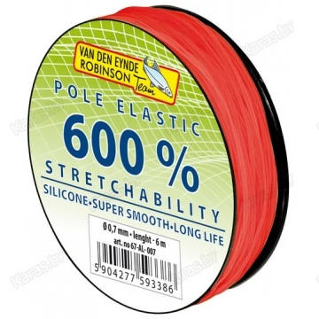 Амортизатор силиконовый Robinson VDE-R Team 600% 0.8 мм/6 м (фидергам)