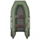 Надувная 3-х местная ПВХ лодка Румб 325 НДНД (надувное дно, зеленый)