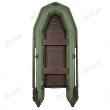 Надувная 3-х местная ПВХ лодка Румб 300 (жесткая слань, киль)