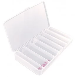 Коробка для приманок двусторонняя Ruzza (210x110x35 мм), горизонтальные V-ячейки