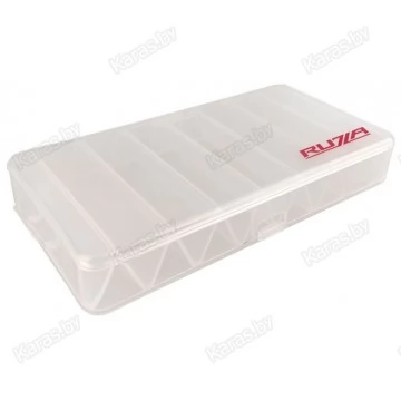 Коробка для приманок двусторонняя Ruzza (210x110x35 мм), горизонтальные V-ячейки