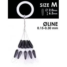 Стопоры резиновые Salmo S901-002M 10 шт.