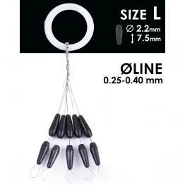 Стопоры резиновые Salmo S901-003L 10 шт