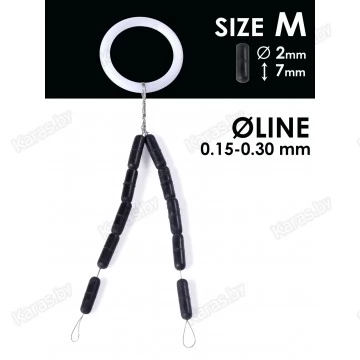 Стопоры резиновые Salmo S902-002M 10 шт.