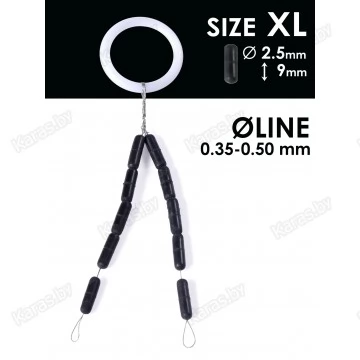 Стопоры резиновые Salmo S902-004XL 10 шт