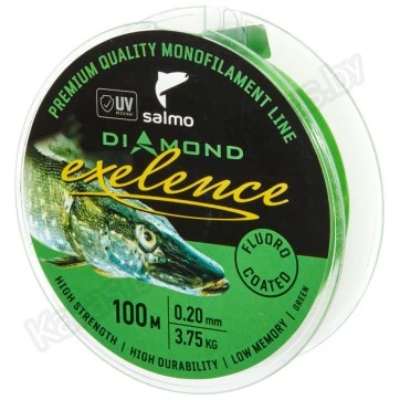Леска монофильная Salmo Diamond Exelence Fluoro Coated Green 100 м