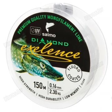 Леска монофильная Salmo Diamond Exellence Fluoro Coated Clear 150 м
