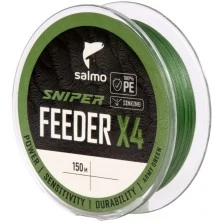 Леска плетёная Salmo Sniper Feeder х4 Braid Army Green 150 м