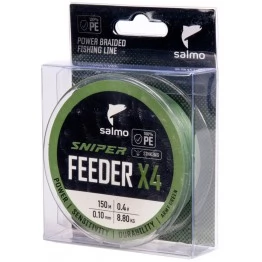 Леска плетёная Salmo Sniper Feeder х4 Braid Army Green 150 м
