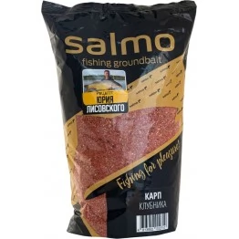 Прикормка Salmo Карп Клубника 1 кг. Рецепт Юрия Лисовского