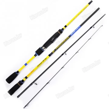 Спиннинг штекерный Lucky John Progress MICROJIG 7, углеволокно, 2,32 м, тест: 2-7 г, 108г