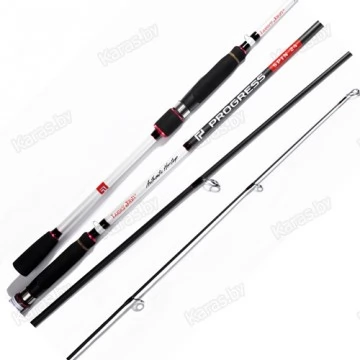 Спиннинг штекерный Lucky John Progress SPIN 24, углеволокно, 2,44 м, тест: 7-24 г, 122г