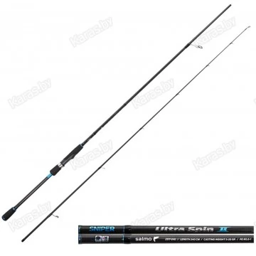 Спиннинг Salmo Sniper Ultra Spin II, углеволокно, 2.40 м, тест 5-20 г, 128 г