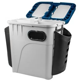 Ящик рыболовный зимний Salmo Aquatech® 1870-K с карманом для рыболовных приманок и принадлежностей