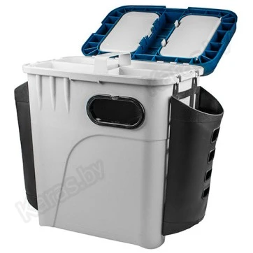Ящик рыболовный зимний Salmo Aquatech® 1870-K с карманом для рыболовных приманок и принадлежностей