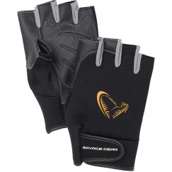 Перчатки Savage Gear Neoprene Half Finger Black