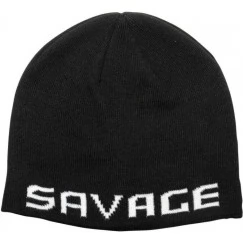 Шапка Savage Gear Logo Beanie Black/White