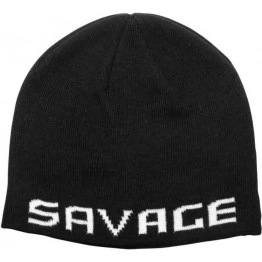 Шапка Savage Gear Logo Beanie Black/White
