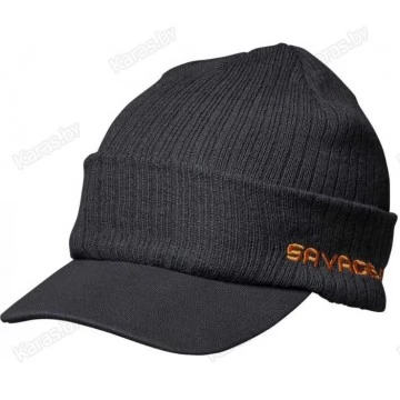 Шапка с козырьком Savage Gear Peak Beanie Rock Grey