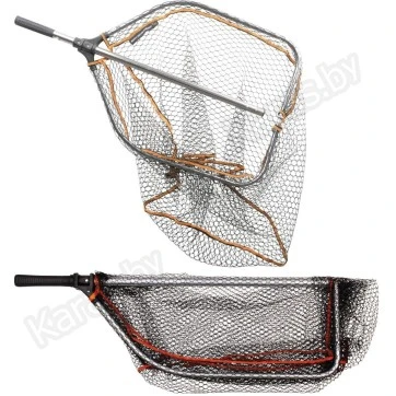 Подсачек складной Savage Gear Pro Folding Rubber Large Mesh XL 185х70х85 см с прорезиненной сеткой