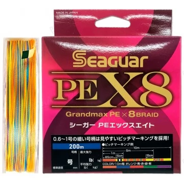 Леска плетёная Seaguar Grandmax PE x8 200 м