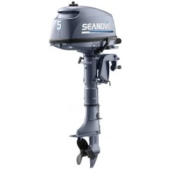 Лодочный мотор 2-тактный бензиновый Seanovo SN 5 FHS (+ выносной бак на 12 л)