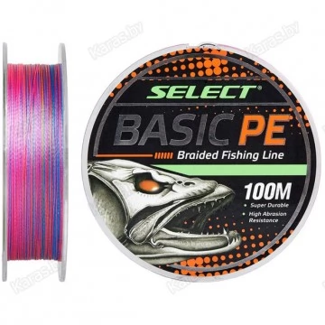 Леска плетёная Select Basic PE X4 100 м (мультиколор)