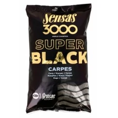 Прикормка Sensas 3000 Super Black Carp 1 кг (Карп)