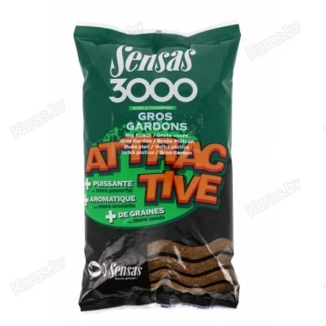 Прикормка Sensas 3000 Attractive Gros Gardons 1 кг (Плотва)
