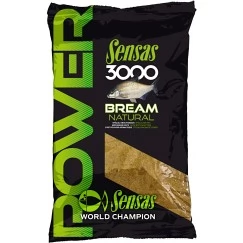 Прикормка Sensas 3000 Power Bream Natural 1 кг (желтая, лещ)