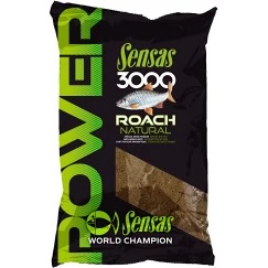 Прикормка Sensas 3000 Power Roach Natural 1 кг (коричневая, плотва)
