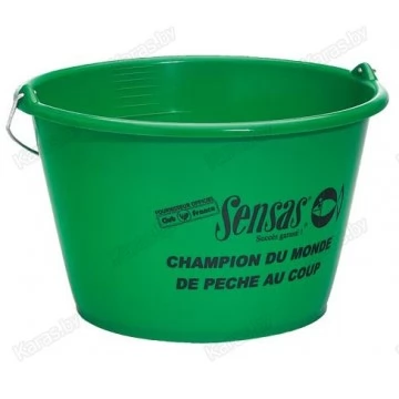 Ведро для прикормки Sensas Green Bucket 15 л
