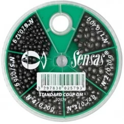 Набор грузов Sensas Standard Pole Box Large 100 г. 0.12-0.40 г