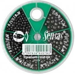 Набор грузов Sensas Standard Pole Box Large 100 г. 0.12-0.40 г