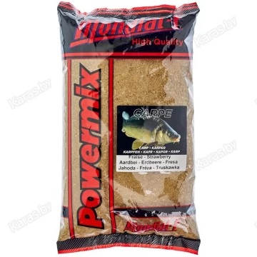 Прикормка Mondial-F Powermix Carp Strawberry 2.5 кг (карп, клубника)