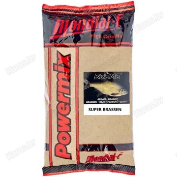 Прикормка Mondial-F Powermix Super Brassen 1 кг (лещ, карамель)