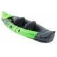Надувной 2-местный каяк из ПВХ Pro Marine x2 Green (надувное дно, зеленый)