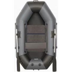 Надувная 1-местная ПВХ лодка Sharks S 220 (жесткая слань, серо-черная)