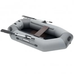 Надувная 1-местная ПВХ лодка Sharks S 220 ВНД (надувное дно, серо-темно-серый)