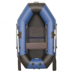 Надувная 1-местная ПВХ лодка Sharks S 220 (пол-книжка, сине-черная)