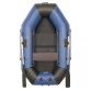 Надувная 1-местная ПВХ лодка Sharks S 220 (пол-книжка, сине-черная)