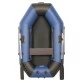 Надувная 1-местная ПВХ лодка Sharks S 220 (пол-книжка, сине-черная)