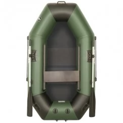 Надувная 1-местная ПВХ лодка Sharks S 220 (пол-книжка, зелено-черная)